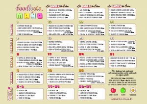 foodtopia menu mensual mayo